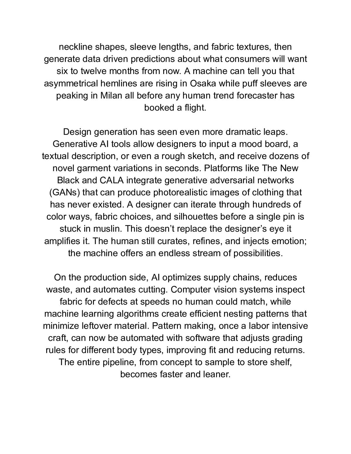 AI for Fashion Designers: Clothing Concepts, Patterns & Lookbooks — a page from inside the book