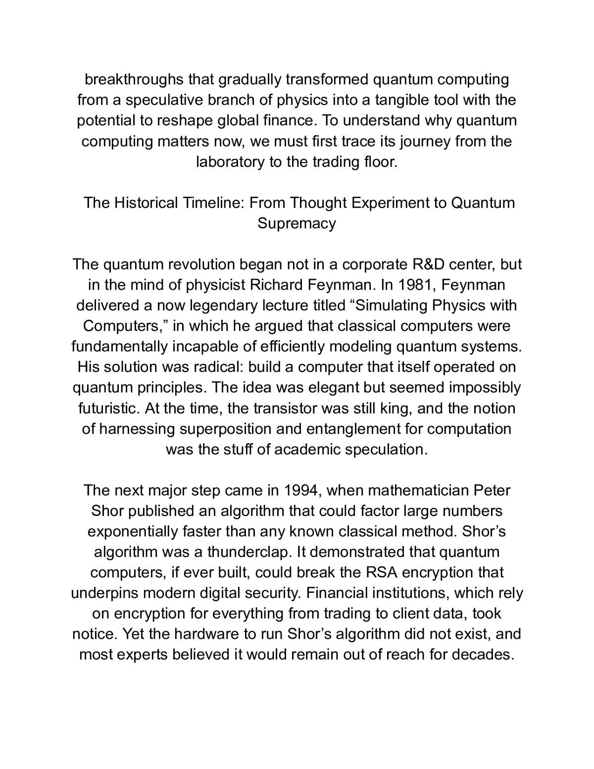 Quantum Finance Explained: How Quantum Computing Will Transform Money, Markets, and Global Finance — a page from inside the book