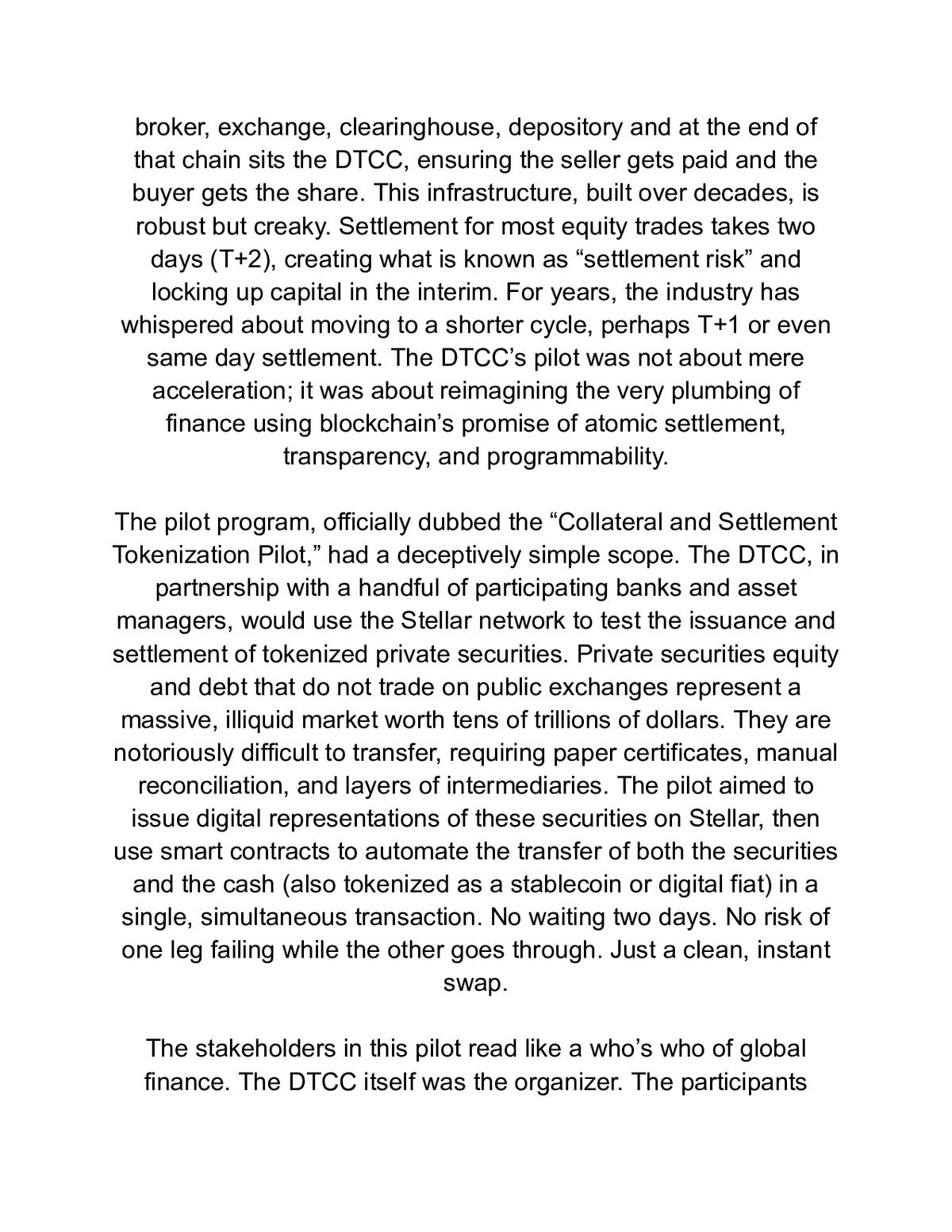 Stellar's Big Break: How the DTCC Partnership Will Transform Blockchain, RWAs, and Global Finance — a page from inside the book