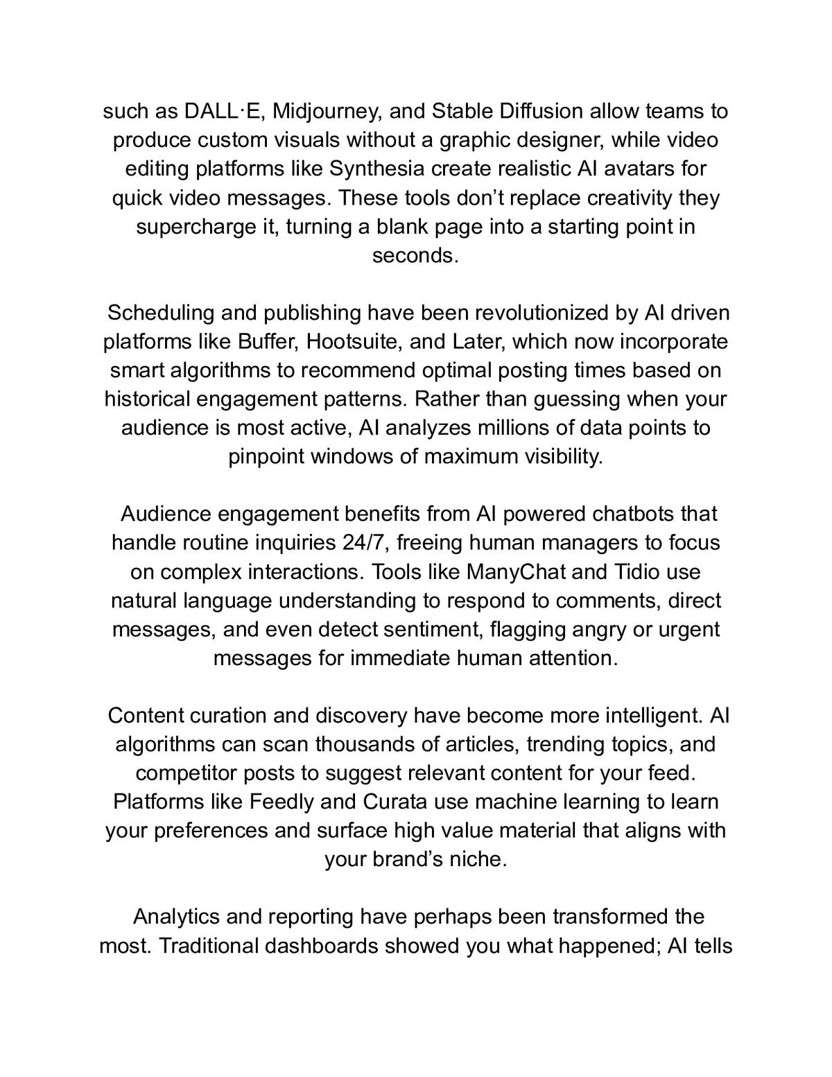 AI for Social Media Managers: Automate Calendars, Captions & Analytics — a page from inside the book