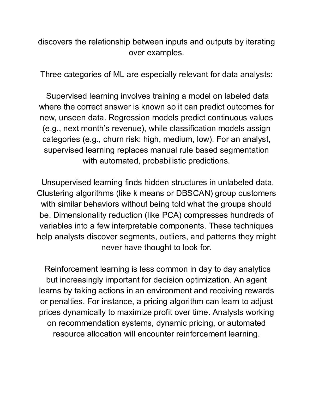 AI for Data Analysts: Dashboards, Insights & Forecasting Guide — a page from inside the book