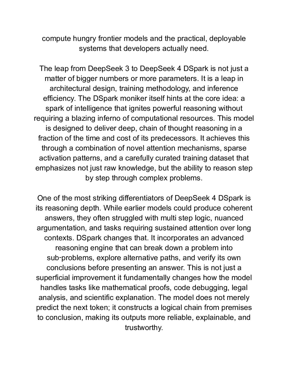 DeepSeek 4 DSpark: The Complete Guide to the Latest DeepSeek AI Model Prompting, Workflows & Use Cases — a page from inside the book