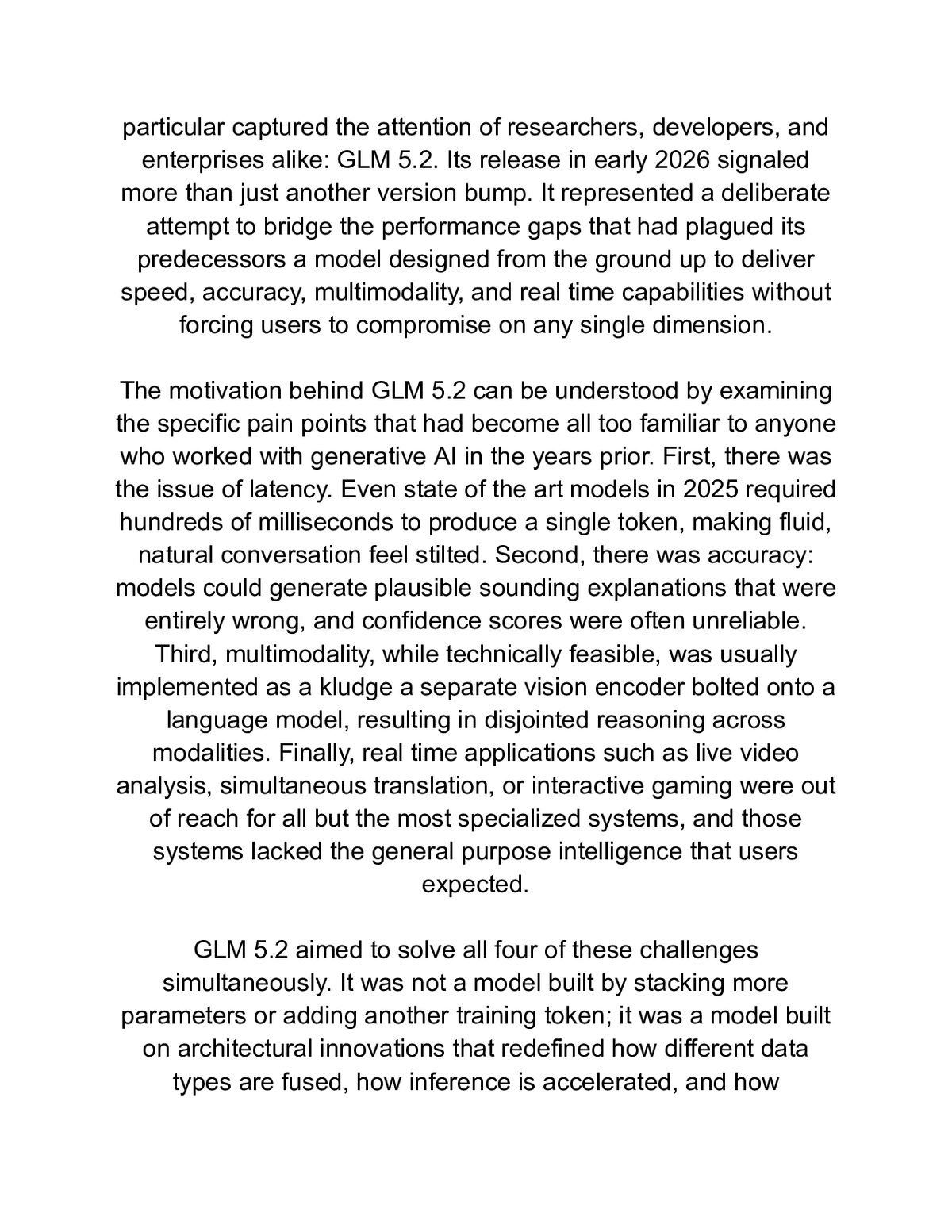 GLM 5.2: The Next Leap in Generative Language Intelligence – Redefining Speed, Accuracy, Multimodality & Real-Time AI in 2026 — a page from inside the book