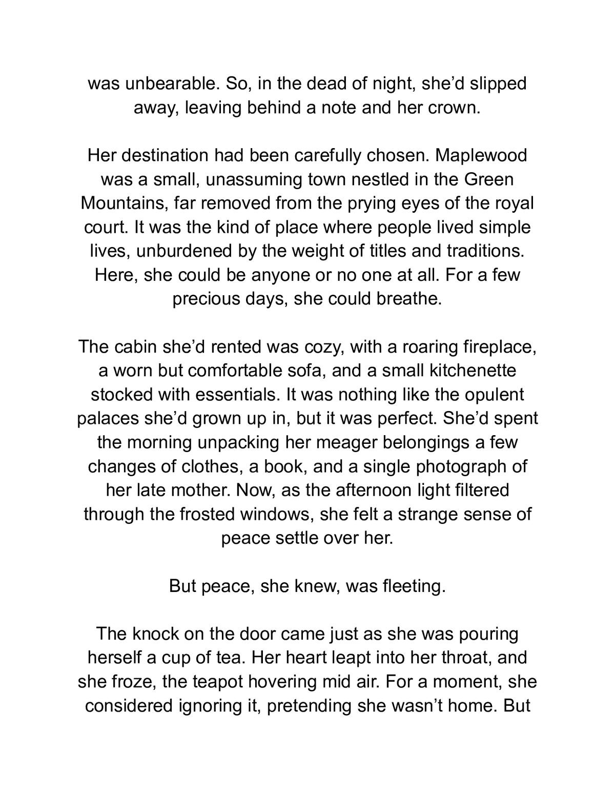 A Royal Winter Wish: An Unlikely Pair Holiday Romance — a page from inside the book