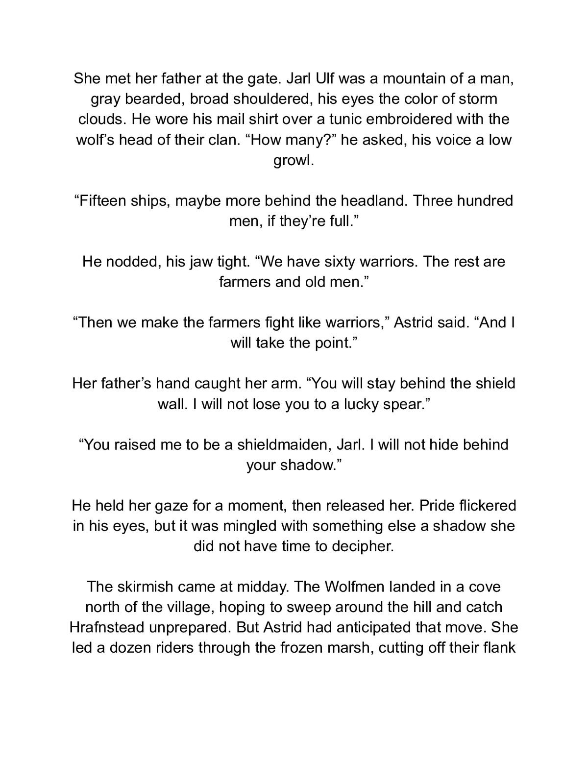 Hearts of Fire and Ice: A Viking Historical Romance – Enemies to Lovers Forced Marriage — a page from inside the book