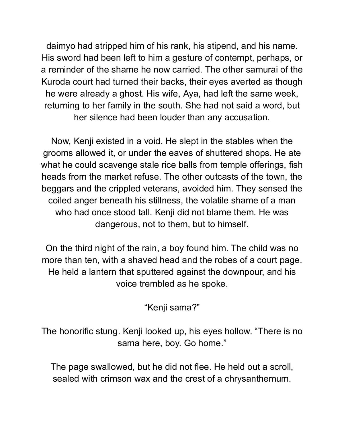 The Samurai’s Promise: A Feudal Japan Historical Romance — a page from inside the book