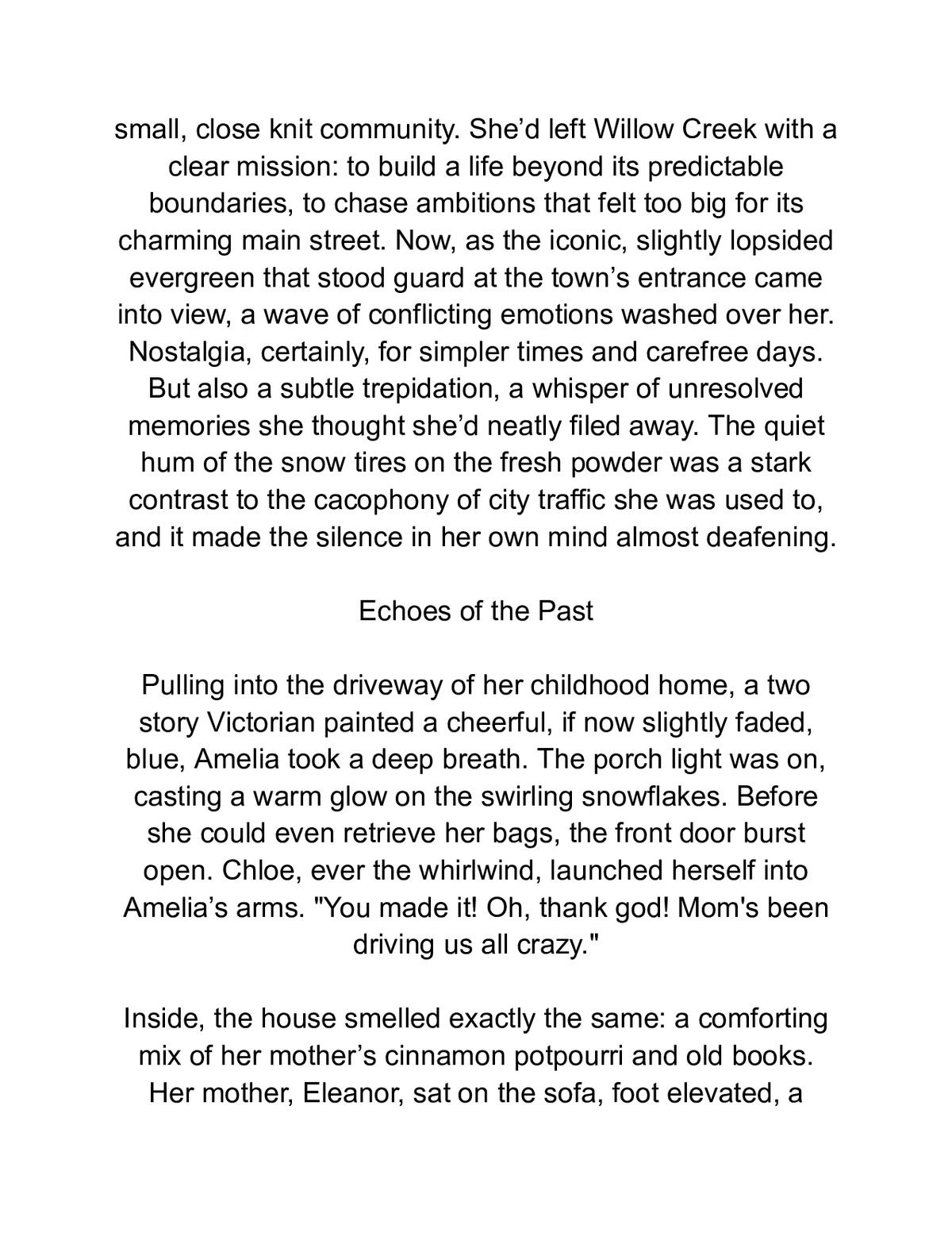 One Last New Year Kiss — a page from inside the book