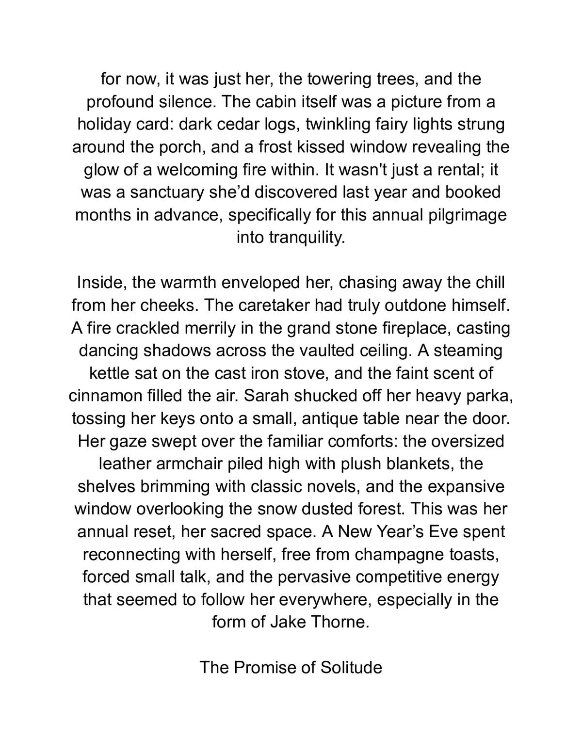Snowed In at Midnight: A Steamy New Year’s Eve Enemies‑to‑Lovers Cabin Romance — a page from inside the book