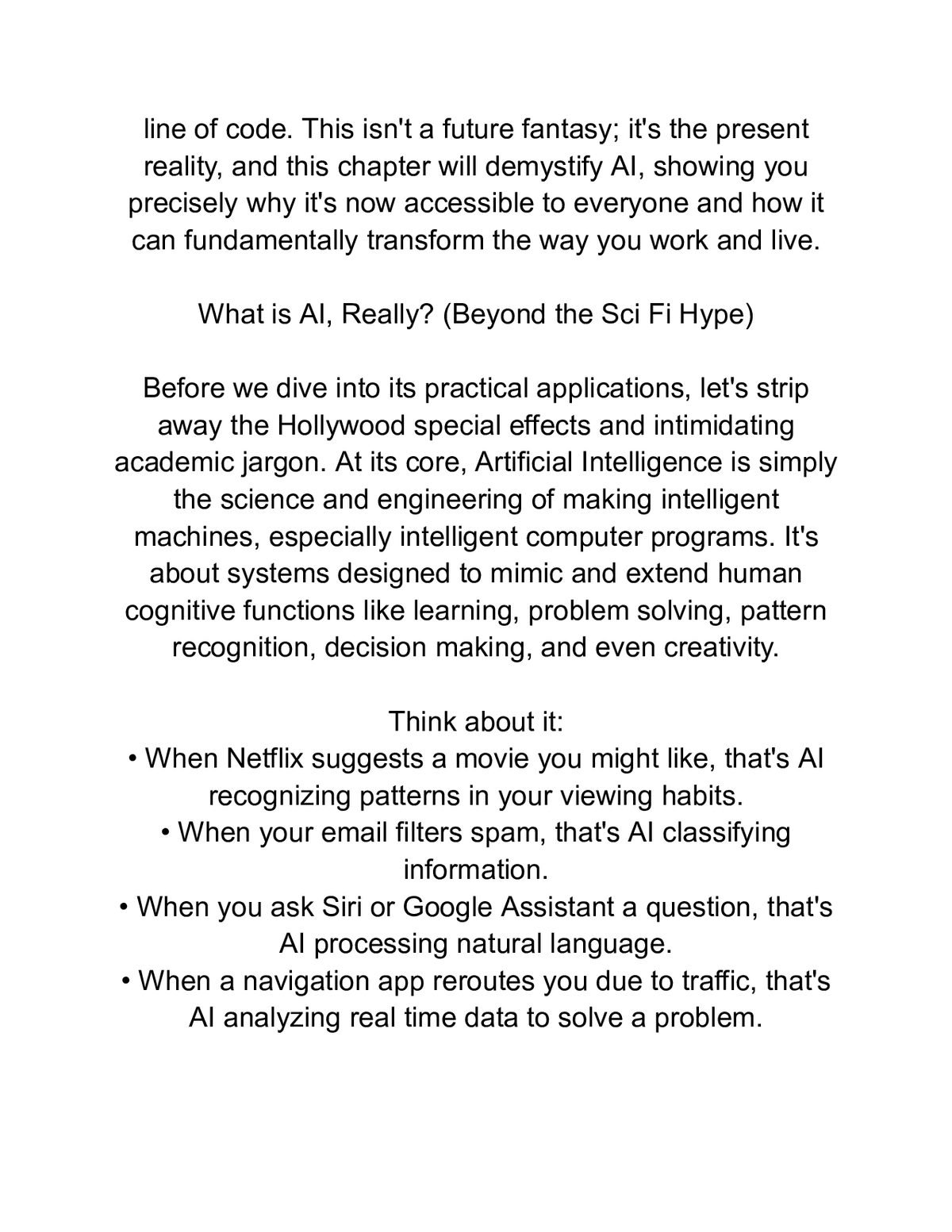 AI for Non Coders Edition 2026 — a page from inside the book