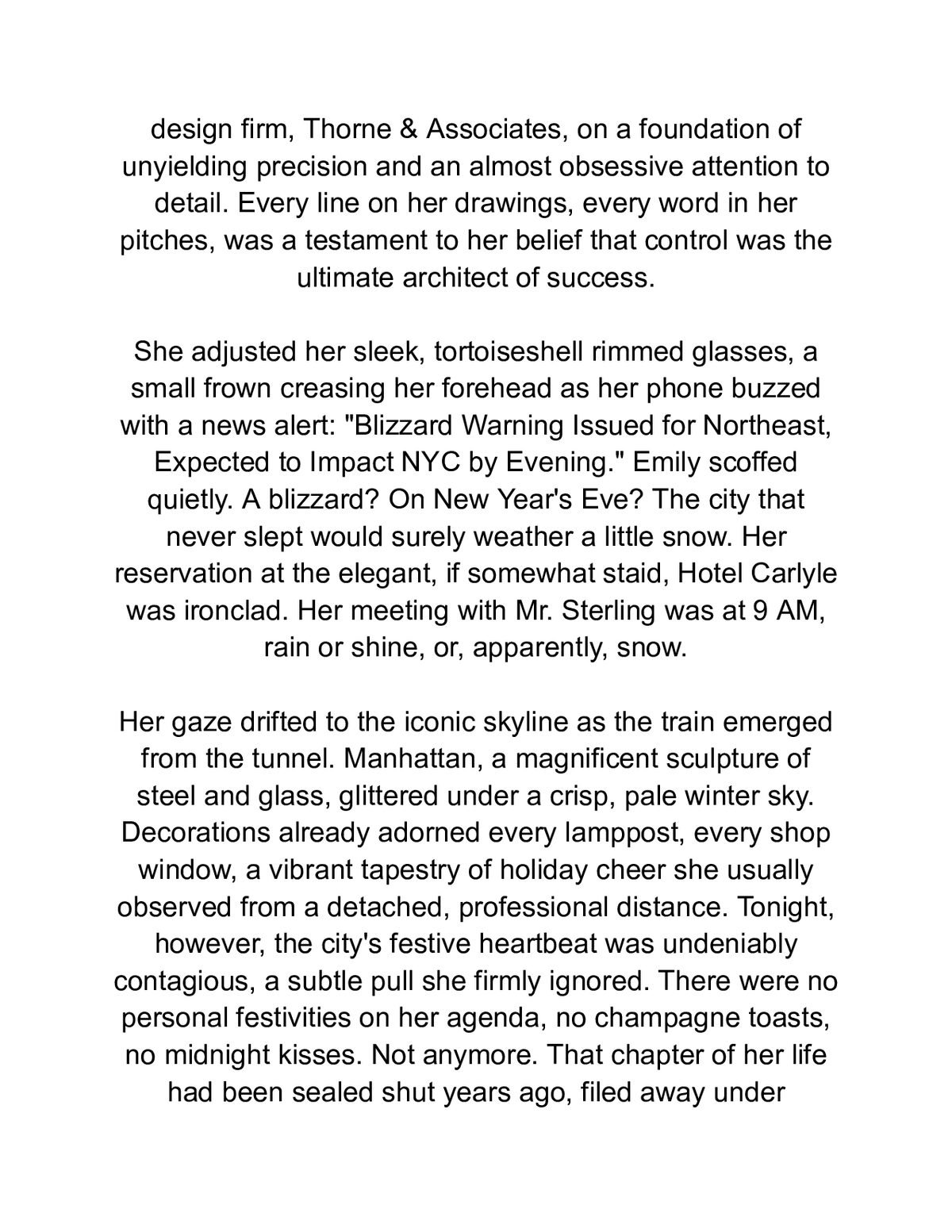 Midnight Kiss in Manhattan — a page from inside the book