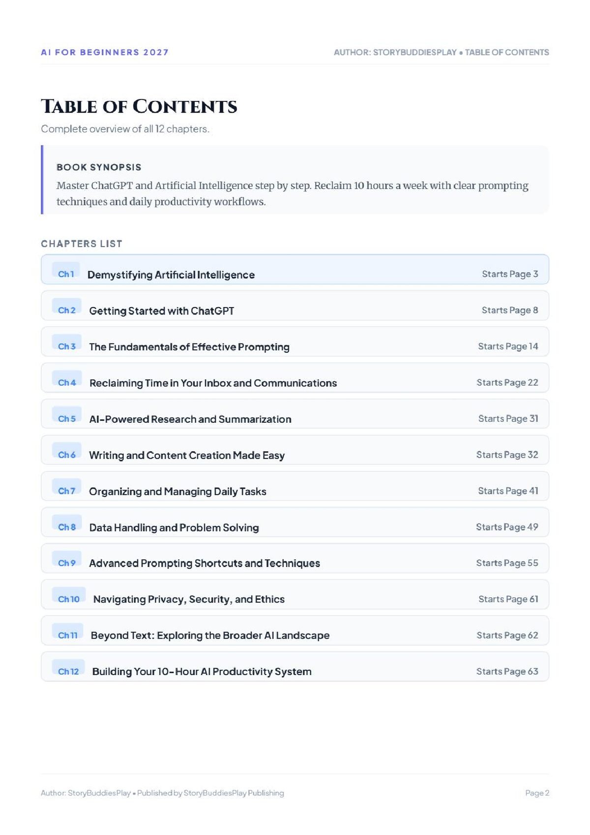 AI for Beginners 2027: The Ultimate Step by Step Guide to Mastering ChatGPT and Artificial Intelligence — a page from inside the book