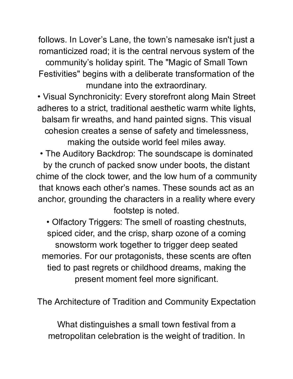 New Year’s Eve at Lover’s Lane — a page from inside the book